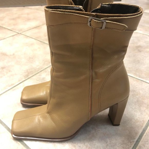 Nine West Beige Booties. Great Condition - Picture 2 of 4